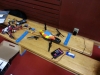 En Parrot AR Drone, styrs via Smartphone med Android, samt FPV i den, som visas på telefonen.